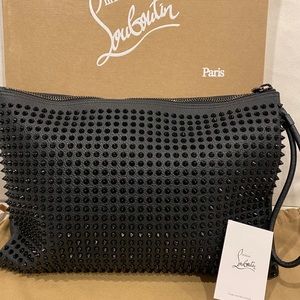 New Christian Louboutin Kaloupouch Spike Pouch